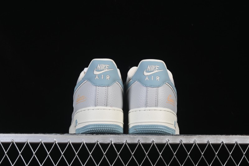 Nike Air Force 1'07 Low Gucci Collaboration Gray Blue Casual Sneakers - YF9511-800