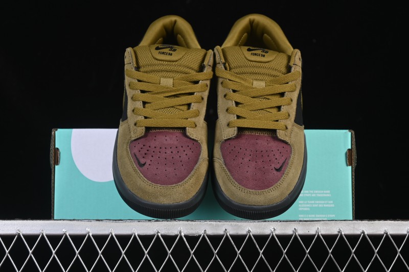 Nike SB Force 58 Retro Skateboarding Shoes with Durable Suede Upper - DV5477-008