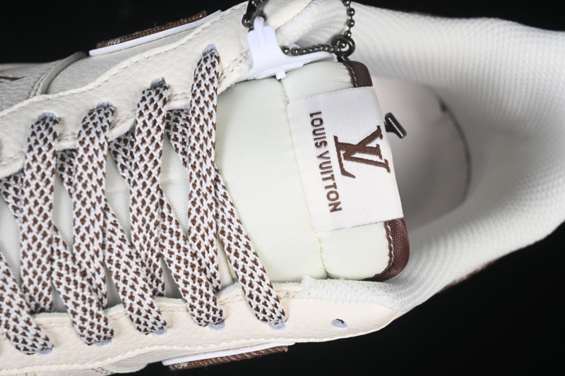 Nike Air Force 1 '07 Low LV Collaboration Denim Brown Swoosh Low-Top Casual Skateboarding Shoes - SM6668-109