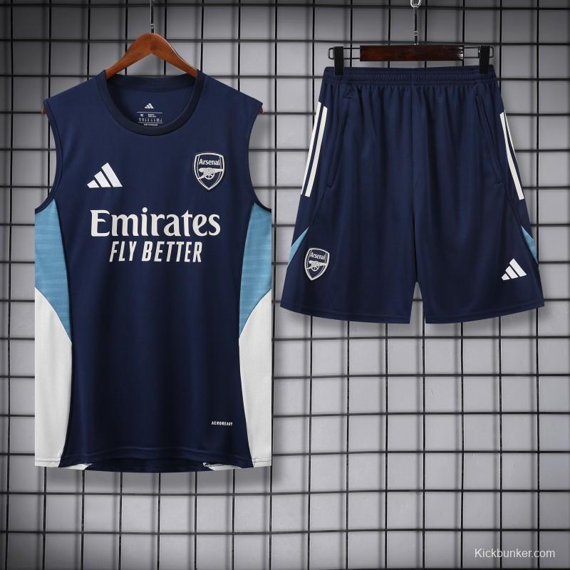 25/26 Real Madrid Navy Vest Jersey+Shorts
