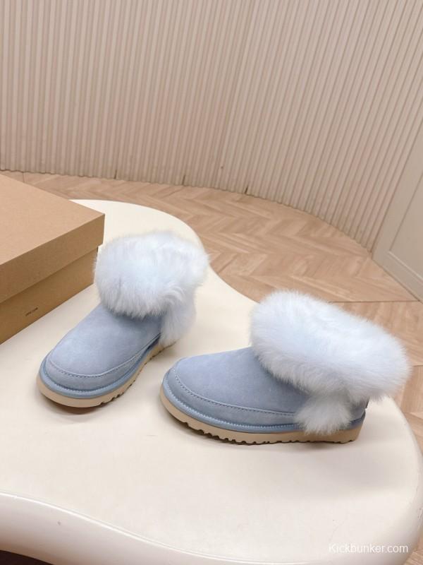 UGG 2025 SS New Long Fur Snow Boots - KFY00280