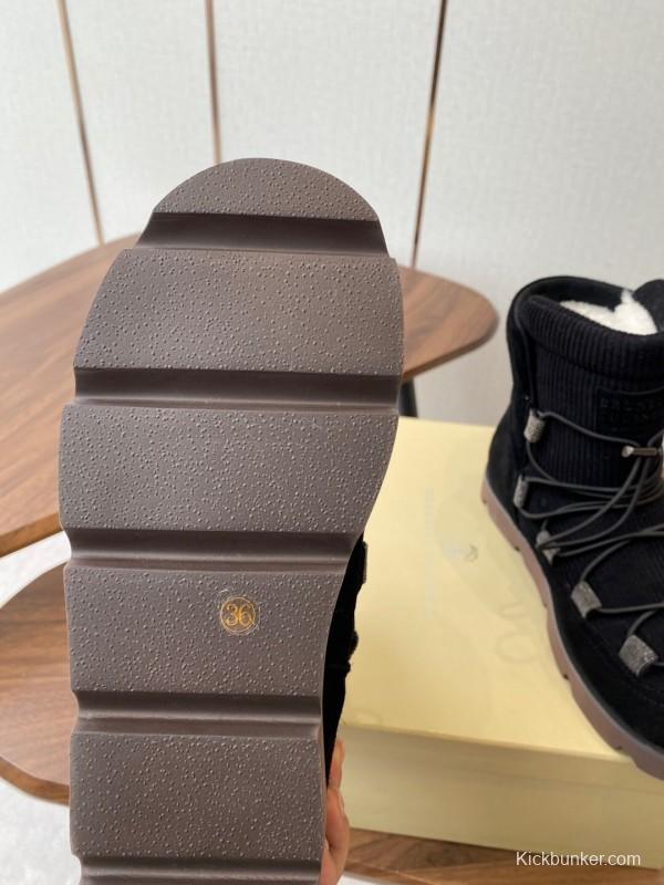 Brunello Cucinelli Open Walk Ankle Boot Winter Snow Boots - AS00410