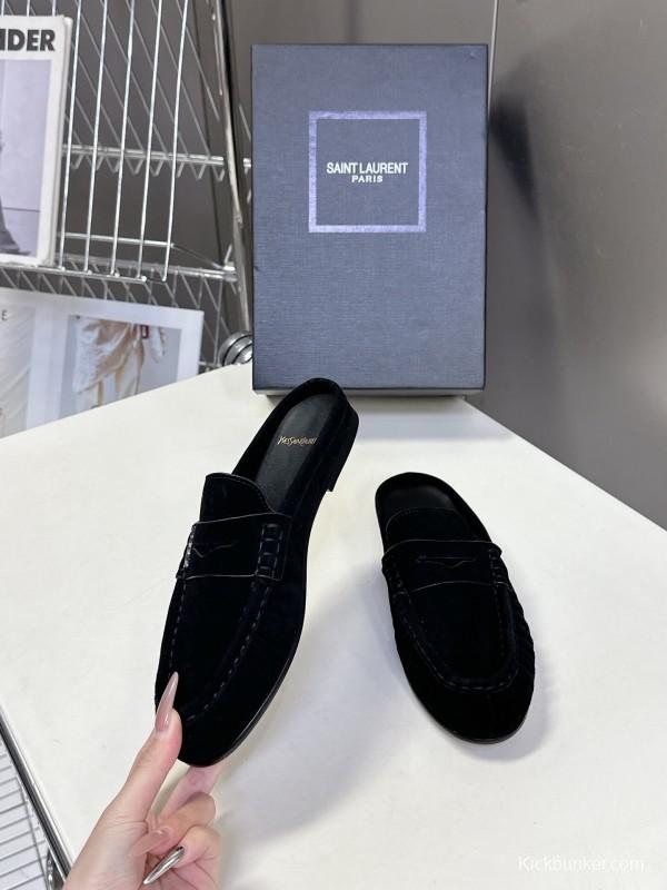 Saint Laurent Classic Loafer Mule Flats - KFY00320