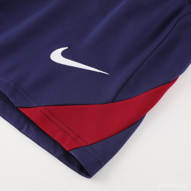 2025 England Purple Short Sleeve+Soccer Shorts