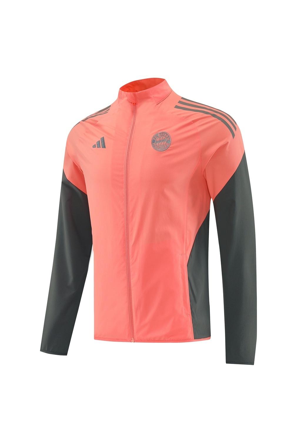 25/26 Bayern Munich Orange S-3XL Half Zipper Jacket+Long Pants