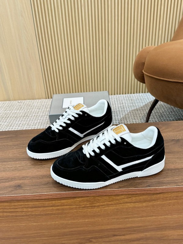TOM FORD 2025 SS Tom Casual Shoes with Classic Color Blocking and Imported Leather Insole - AS00350