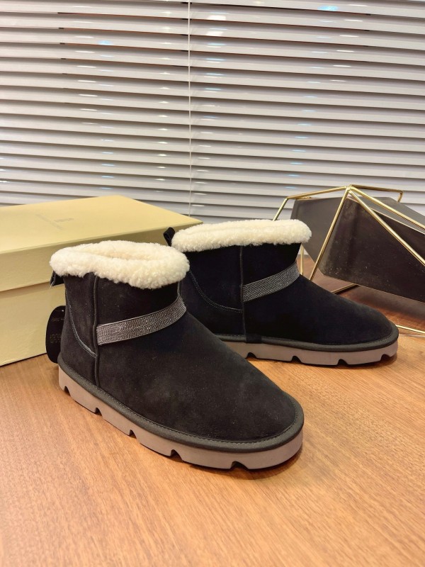 Brunello Cucinelli Winter New Snow Boots Sheepskin Buns Boots - AS00350