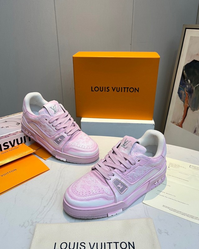 LV TRAINER Basketball Series Washed Sneakers - LY00430