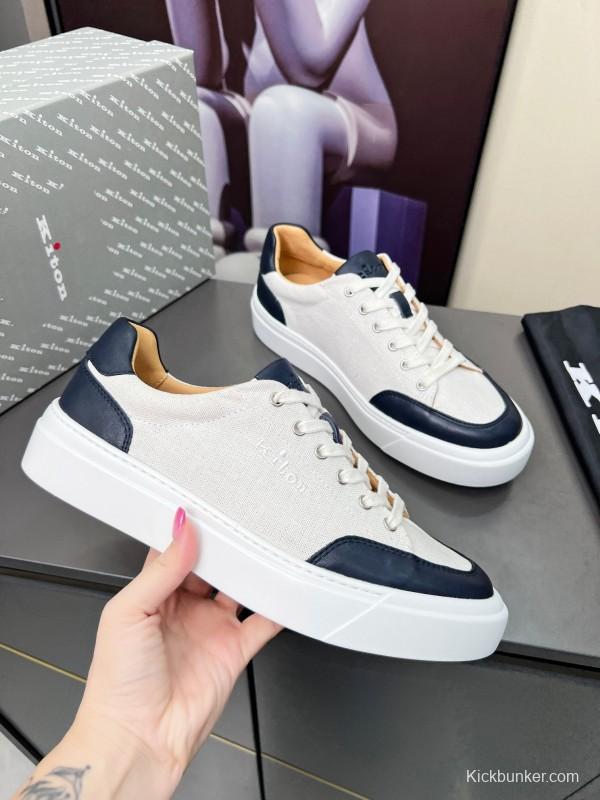 Kiton Tie-Dye Old Money Style Casual Men's Shoes - KFY00320