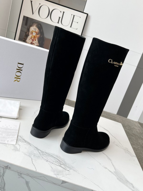 Dior 2025/SS Retro British Style Brogue New Knight Boots - LY00440