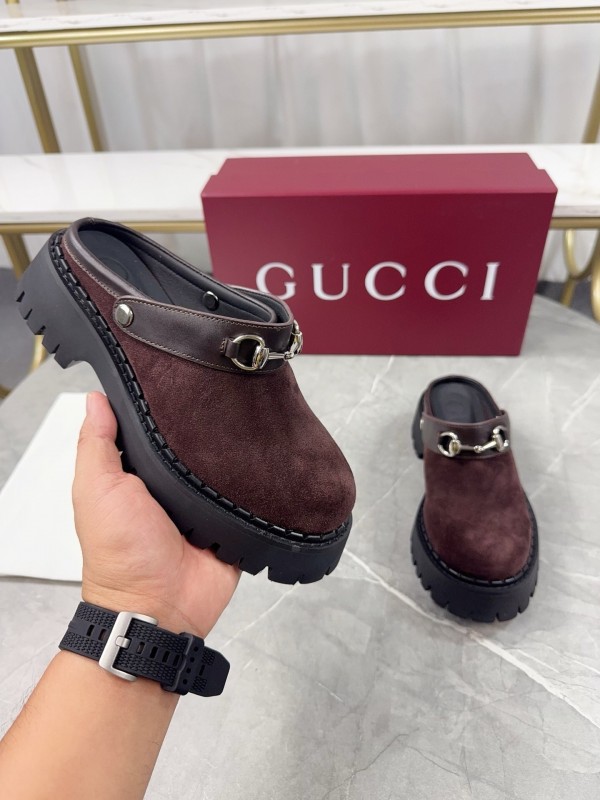 Gucci GG Platform Loafers with Lug Sole - KFY00280