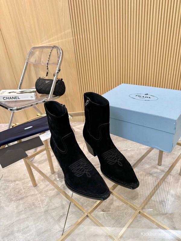 Prada Classic Pointed Boots 2025 SS Collection - L Y00330