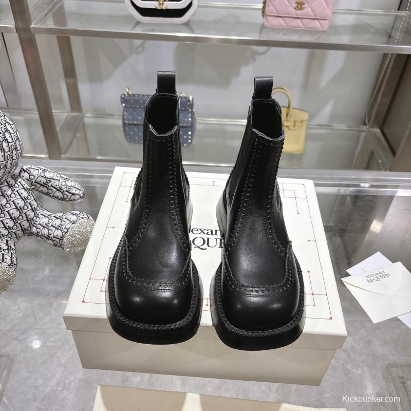 Alexander McQUEEN 2025 SS Retro Chelsea Ankle Boots - KFY00340/KFY00350