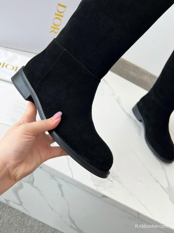 Dior 2025/SS Retro British Style Brogue New Knight Boots - LY00440