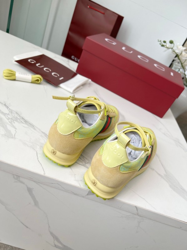 Gucci Women's Casual Shoes with GG Supreme Print and Metal Horsebit Detail - AS00330