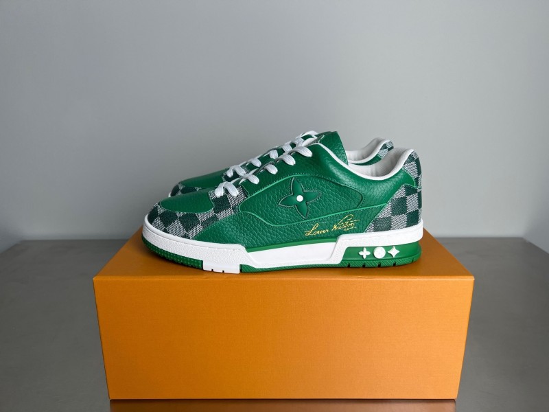 Louis Vuitton Signature Logo Casual Shoes with Imported Calfskin - YC