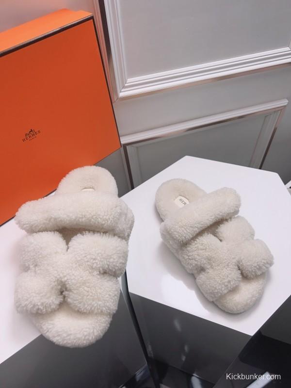 H Love Erjiu Fur Slippers - LY00270