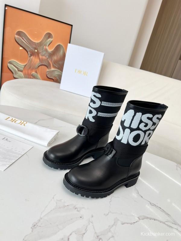 Dior 2025/SS Autumn Winter Boots Retro Work Boots Slip-On - LY00320