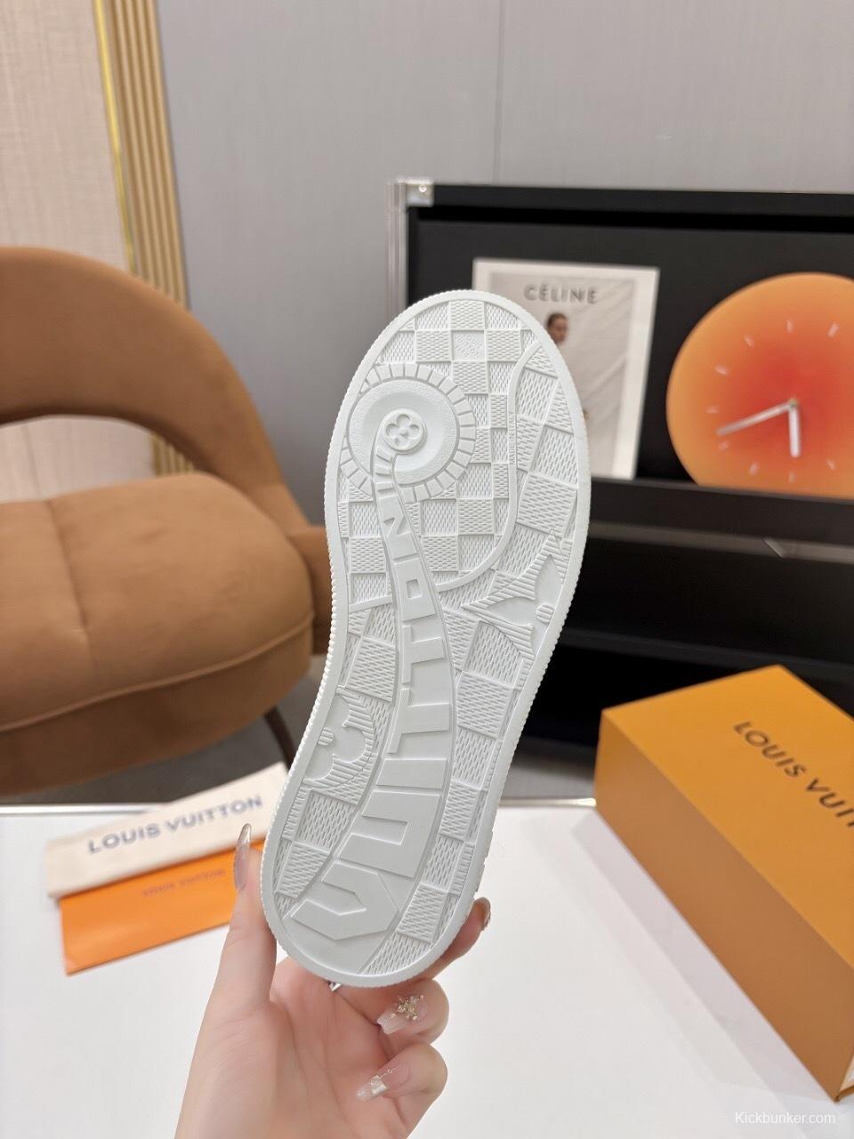 Louis Vuitton Lagoon Series Thick Sole Denim Monogram Skate Sneakers - AS00300