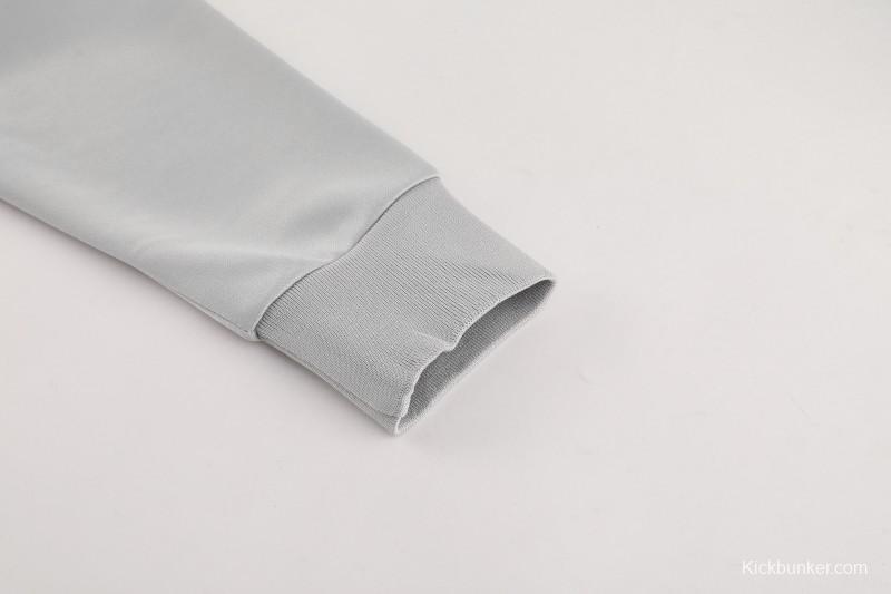 2025 Adidas Grey Full Zipper Jacket+Long Pants