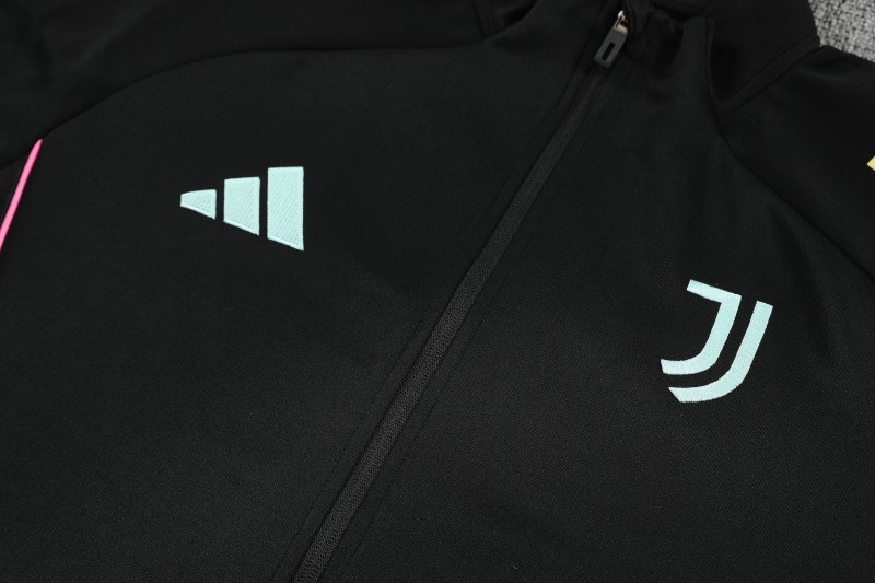 25/26 Juventus Black FULL Zipper Jacket Tracksuit +Long Pants