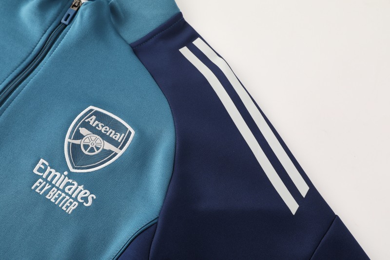 25/26 Arsenal  Navy Blue  Full zipper Jacket Tracksuit+ long pants