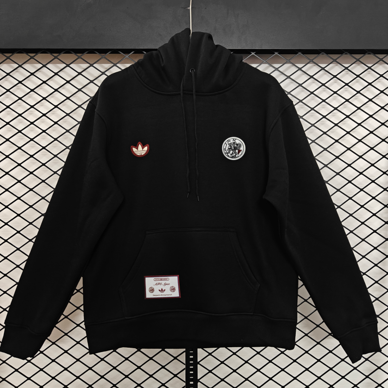 25/26 Ajax Embroidered Logo Hoodie 9 Colors