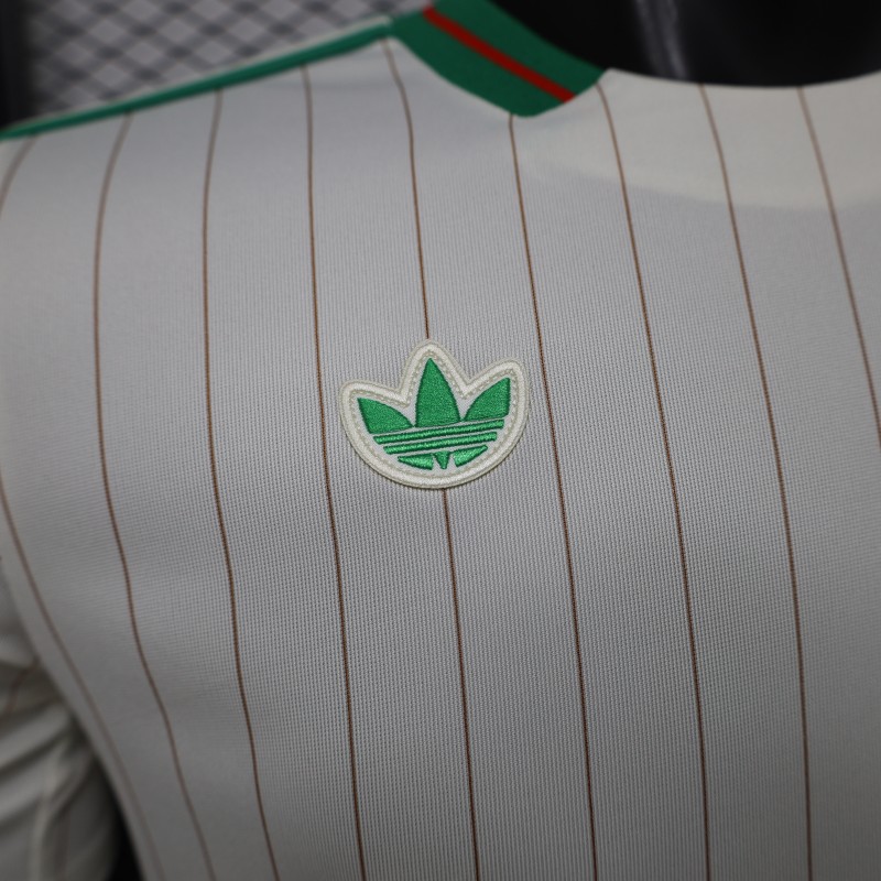 2026 Player Version Algeria White with Green Pinstripes Jersey
