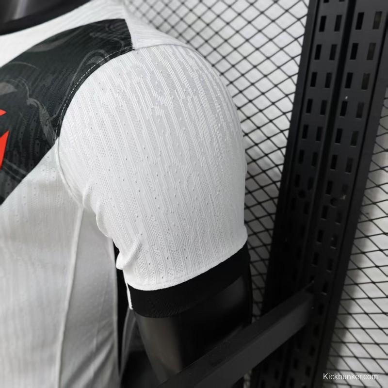Player Version 26/27 Vasco da Gama Away White with Black Diagonal Sash Jersey