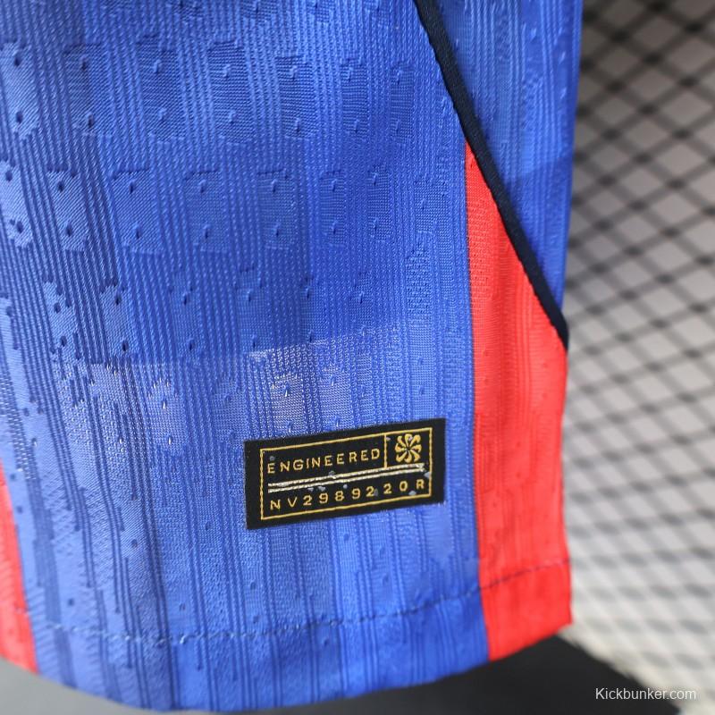 Player Version 25/26 FC Barcelona Blue & Red Vertical Stripes with Spotify Home Jersey
