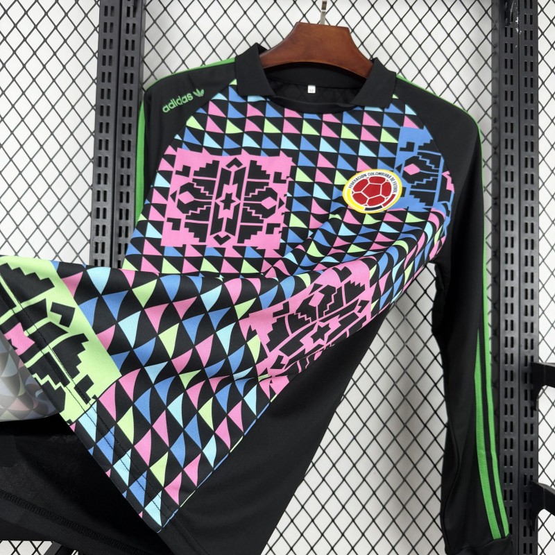 1990 Retro Colombia Goalkeeper Long Sleeve Jersey