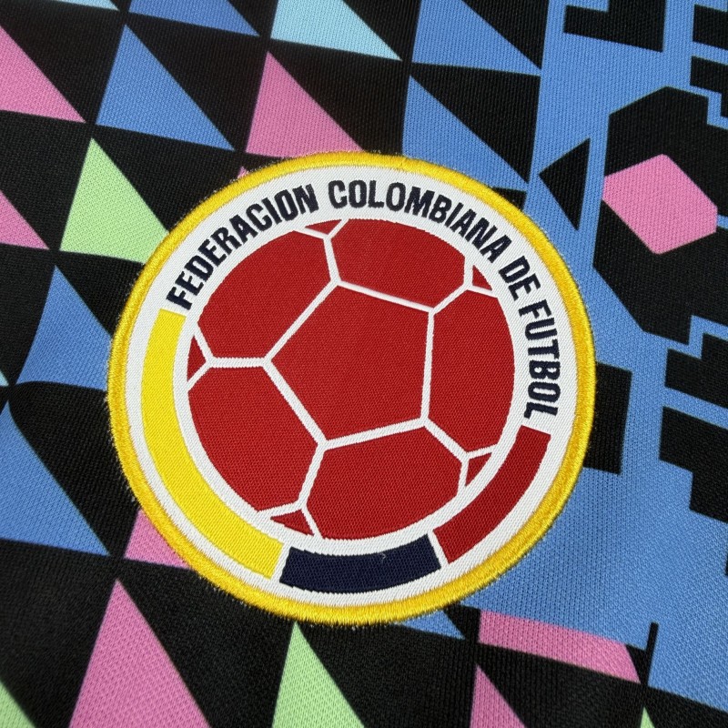 1990 Retro Colombia Goalkeeper Long Sleeve Jersey