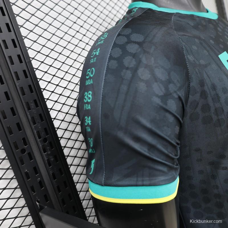 Player Version 26/27  Brazil  Charcoal Black & Mint Teal  Special Edition Jersey