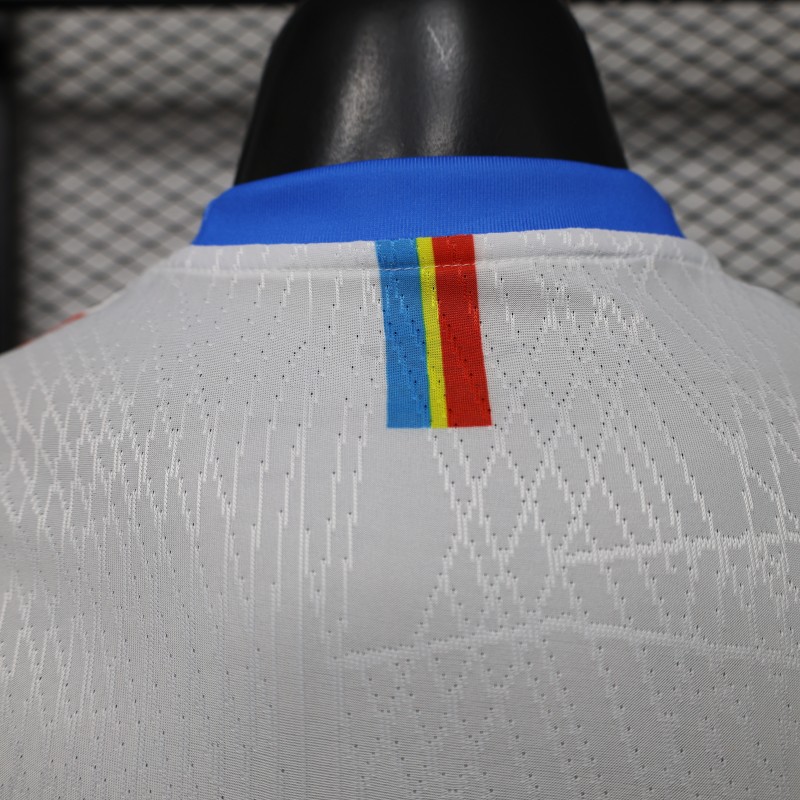 Player Version 26/27  DR Congo  White & Sky Blue  Special Edition Away Jersey