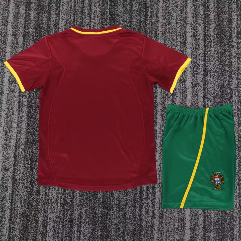 Retro Kids 2000 Portugal Home Jersey