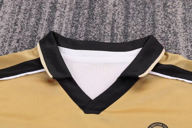 Retro Kids 01/02 Manchester United Centenary Golden Reversible Jersey