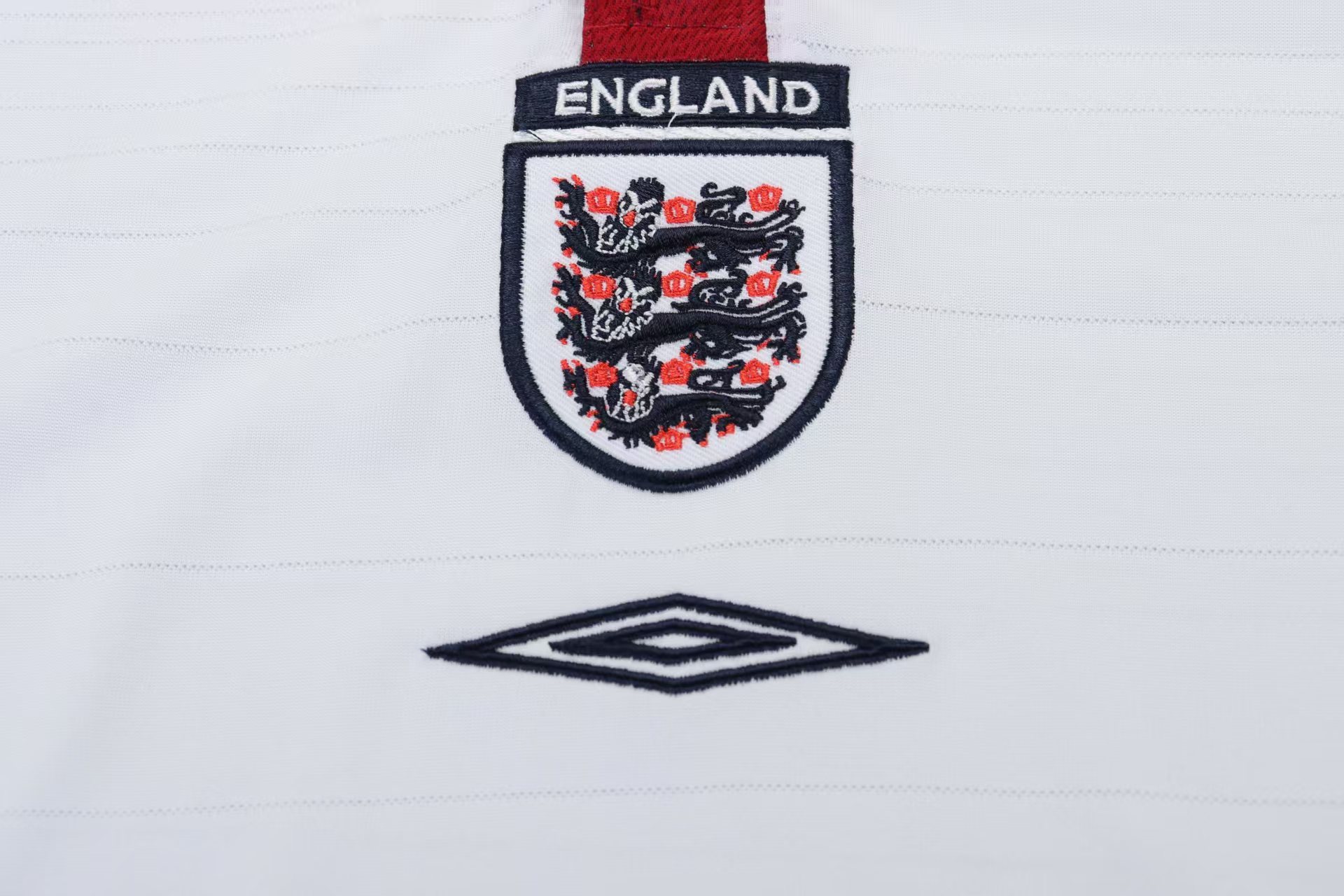 Retro 2003/04 Kids England White Home Jersey