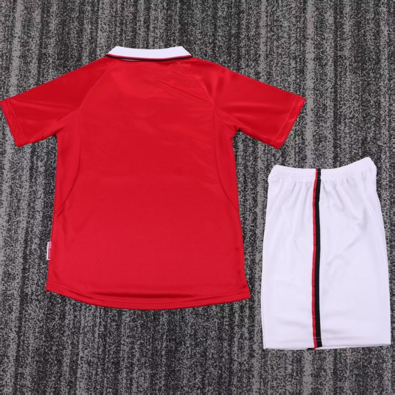 Retro Kids 99/00 Manchester United Home Jersey
