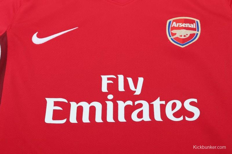 Retro 08/10 Kids  Arsenal Red Home Jersey