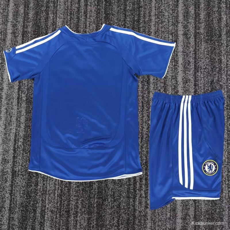Retro 2006/07 Kids Chelsea Royal Blue Home Jersey