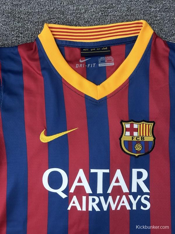 Retro Kids 13/14 FC Barcelona Home Jersey