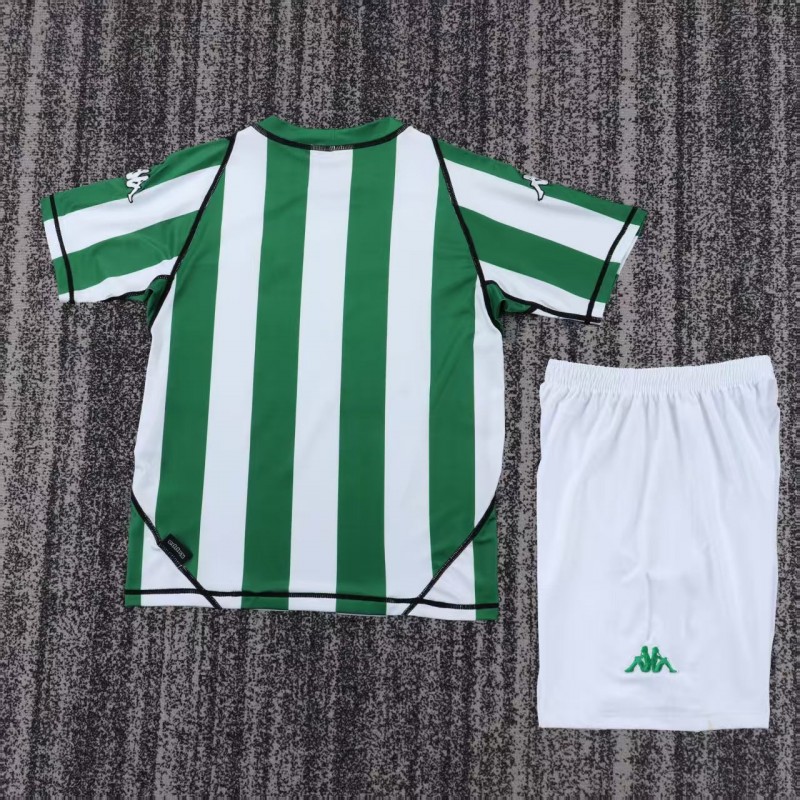 Retro Kids 03/04 Real Betis Home Jersey