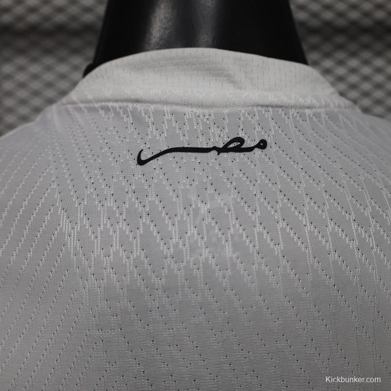 Player Version 2026 Egypt White with Grey  Away Jersey