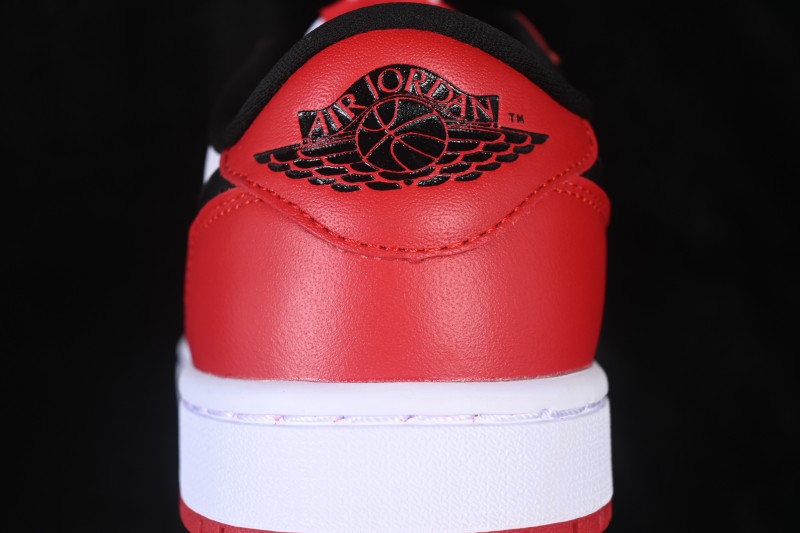 Nike Air Jordan 1 Low OG Retro Basketball Shoes with Classic White Red Black Colorway - HQ6998-600