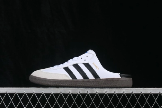 Adidas Samba OG Casual Half-Slip-On Shoes with Retro Design - LB3814
