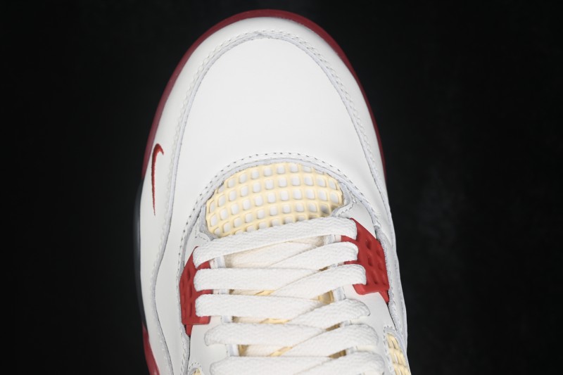 Nike Air Jordan 4 Retro 'Brick After Brick' OG Collaboration Sneakers with Premium Leather and Classic Basketball Design - IQ8055-100