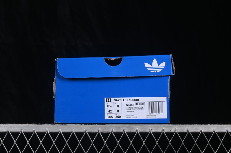 Adidas Originals Gazelle Indoor Retro Low-Top Casual Skateboarding Shoes with Non-Slip and Wear-Resistant Sole - KZ6952
