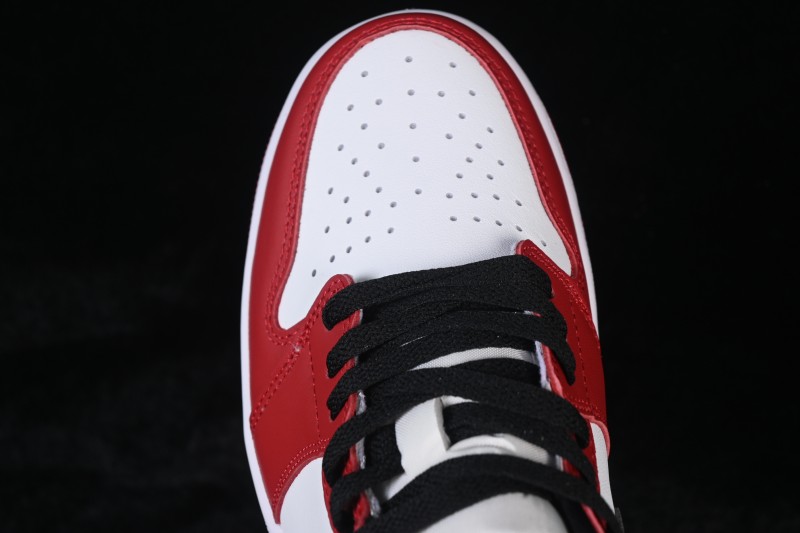 Nike Air Jordan 1 Low OG Casual Skateboarding Shoes White Red Black - HQ6998-600