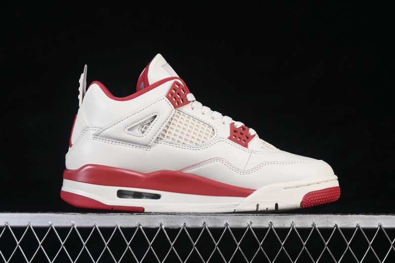 Nike Air Jordan 4 Retro 'Valentine's Day' Mens Womens Basketball Shoes with Premium Suede Upper - HV0823-108