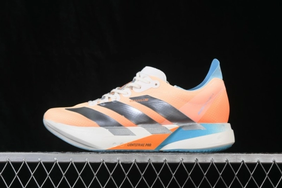 Adidas Adizero Adios 4 Lightweight Low-Top Running Shoes with Breathable Mesh - KH6360